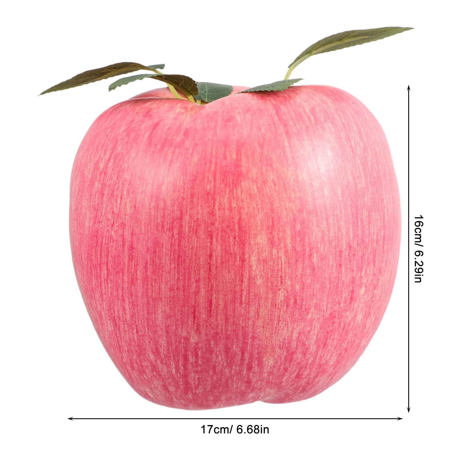 Large Artificial Apple Decorative Fruit Realistic Faux Apple Prop for Kitchen Display Outdoor Decorative Artificial Fruit