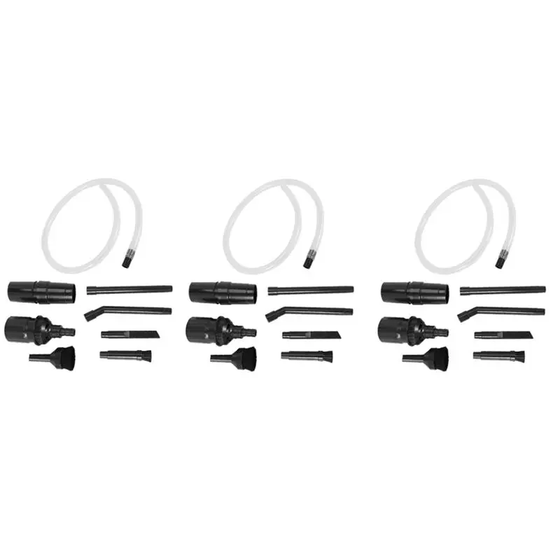 A84G 3 Set 32mm Mini Tool Vacuum Attachment Kit, Fit All Vacuum Cleaner Brush Pipe, Replacement Accessories for Computer