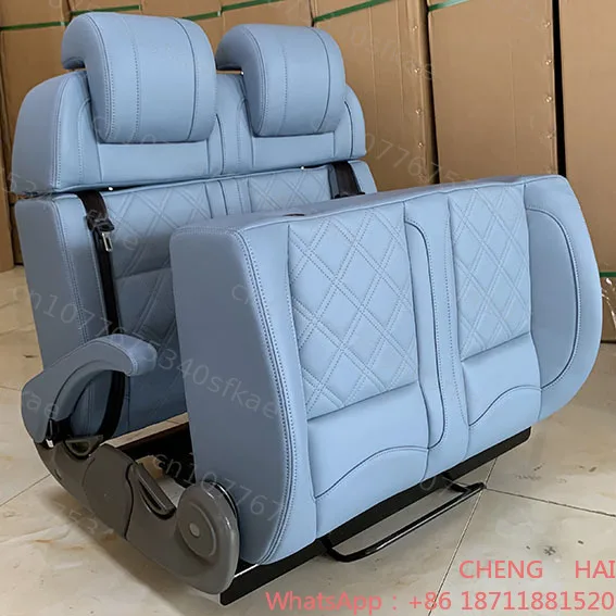 Customized Popular Custom Leather Luxury Camper Seat Bed Reclined Converted Multi Functional RV Seat