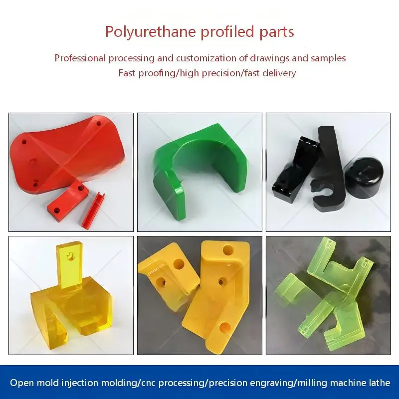 Length 500mm Colored Polyurethane Hollow Rod PU Plastic Pipe Bar Shock Absorber OD 20mm 25mm 30mm 35mm 40mm 45mm