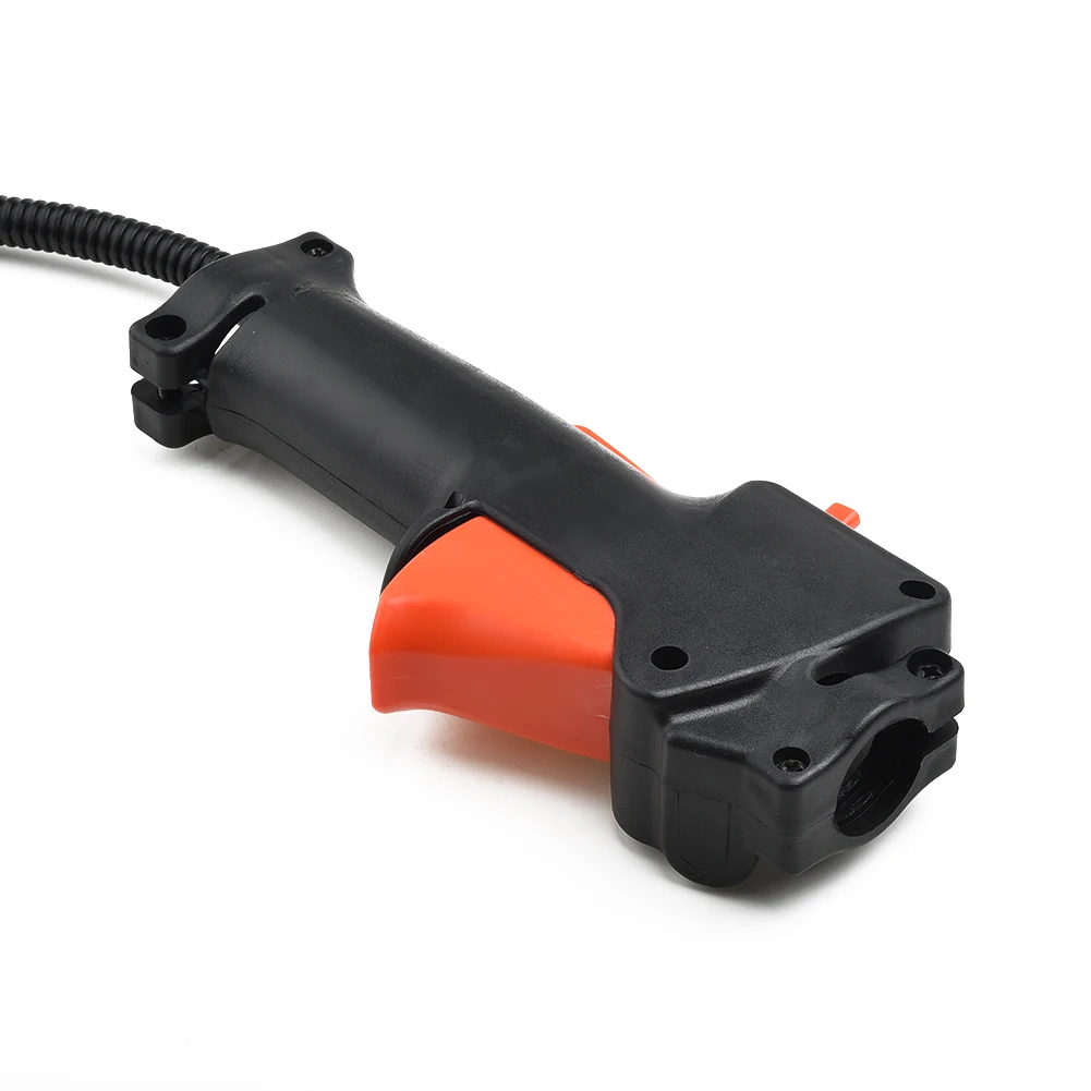 Orange Throttle Cable Handle Trigger On Off Kill Switch for Multi Tool BrushCutter 10 83 inches Length 490mm Total Length