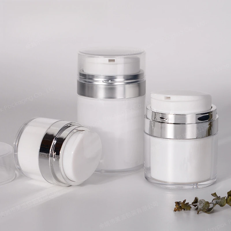 1-delige hervulbare lekvrije cosmetische container vacuümfles lege hervulbare cosmetische pot container lotions dispenser reizen