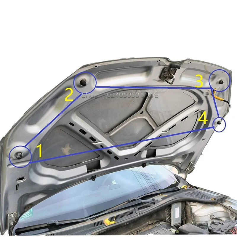 Cuscino per cofano Auto cappuccio paraurti Stop Buffer protezione nera per VW Volkswagen Jetta Golf CC Polo Passat EOS accessori Auto