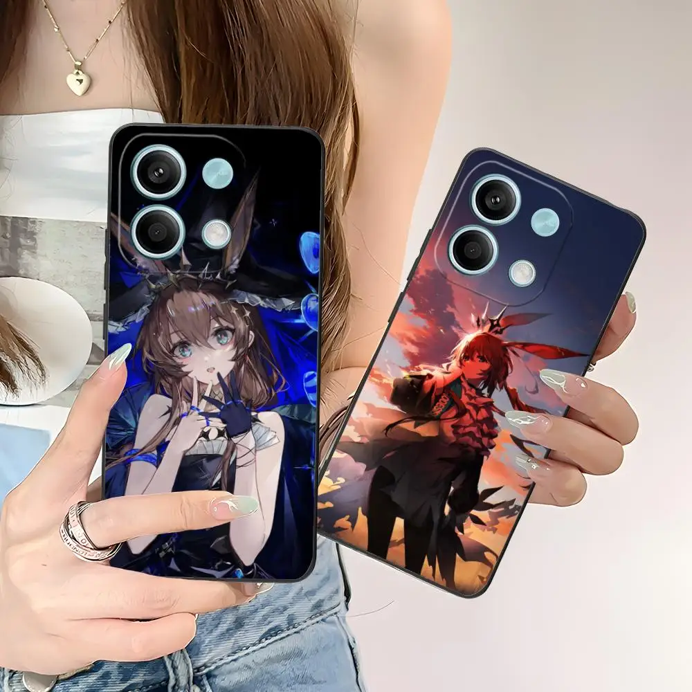 

Чехол для мобильного телефона Arknights Amiya для POCO M6 M5 M4 M3 X7 X6 X5 X4 X3 F6 F5 F4 Pro GT 5G с цветным принтом, роскошный защитный чехол