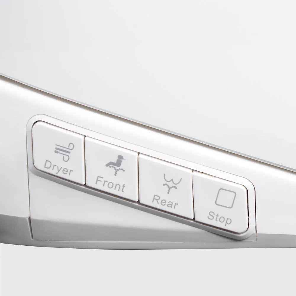 Luxuriöser intelligenter Toilettensitzbezug mit V-Bidet und sofortiger Heizung, automatische Reinigung, LED-Anzeige, energiesparende Funktionen