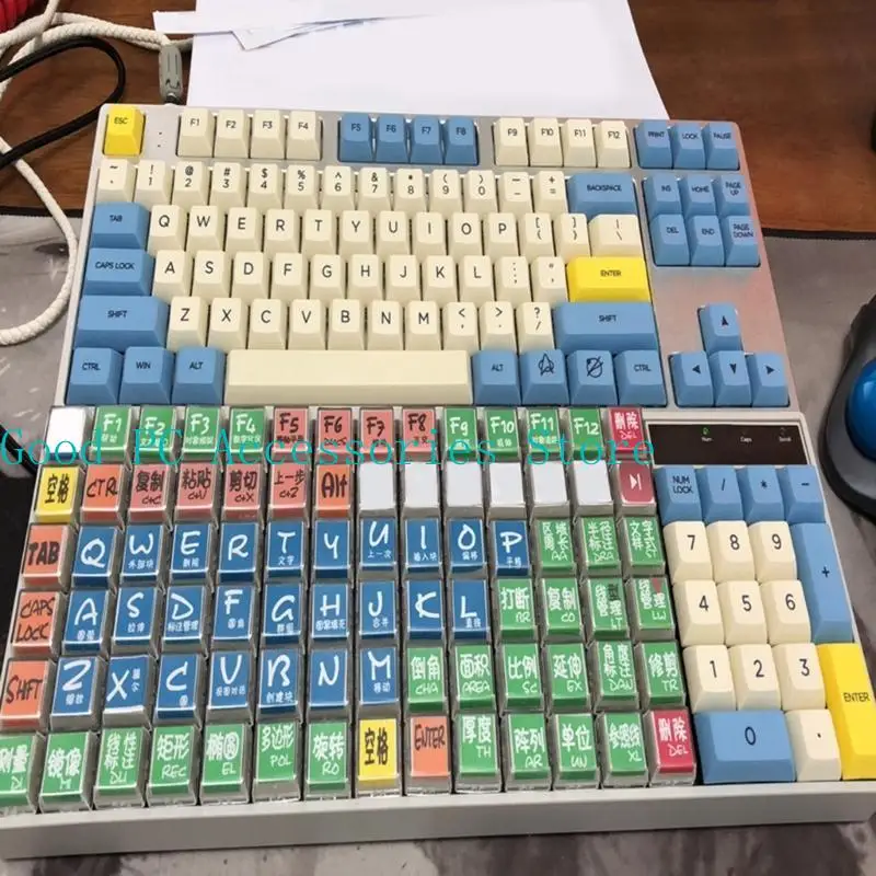 R53C ABS Doppelschicht abnehmbarer Schlüsselkaps Ersatz für mechanische Tastatur 10Keys – Detail 1