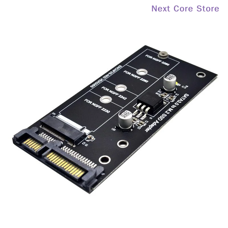 [NC]1Pcs High Efficiency SATA M2.SSD Convert Adapter Card M2 To SATA3 Adapter Card NVME SSD Upgraded SATA 6 Gbps NGFF Adapter
