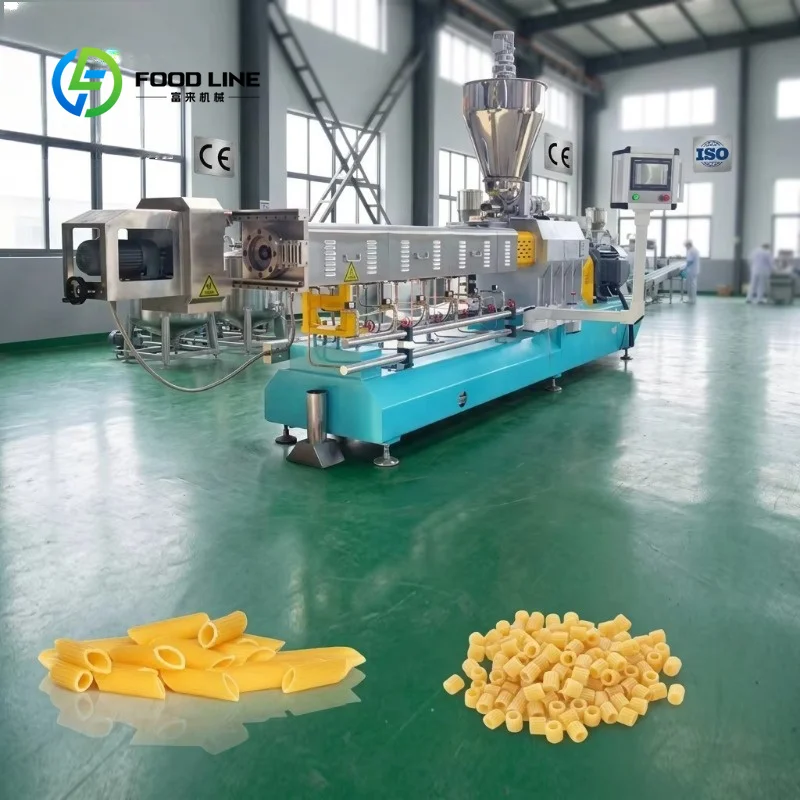 Industrial 150kg 500kg Automatic Macaroni Short Pasta Production Line Penne Pasta Machines Motor Core for Manufacturing Plant