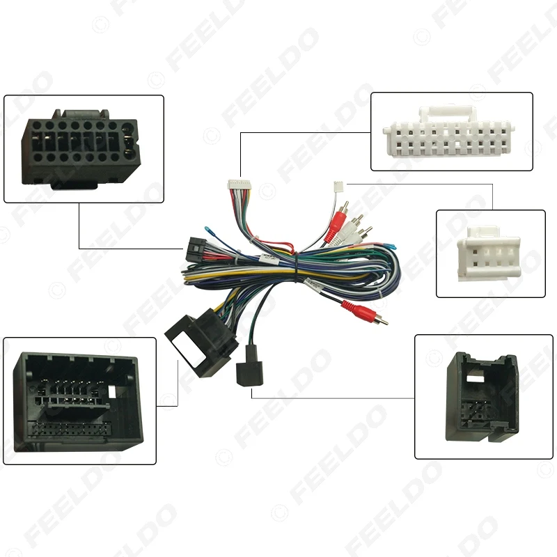 Car 16PIN Audio DVD Player Power Calbe Adapter For Chevrolet Encore Opel Moka Stereo Plug Wiring Harness