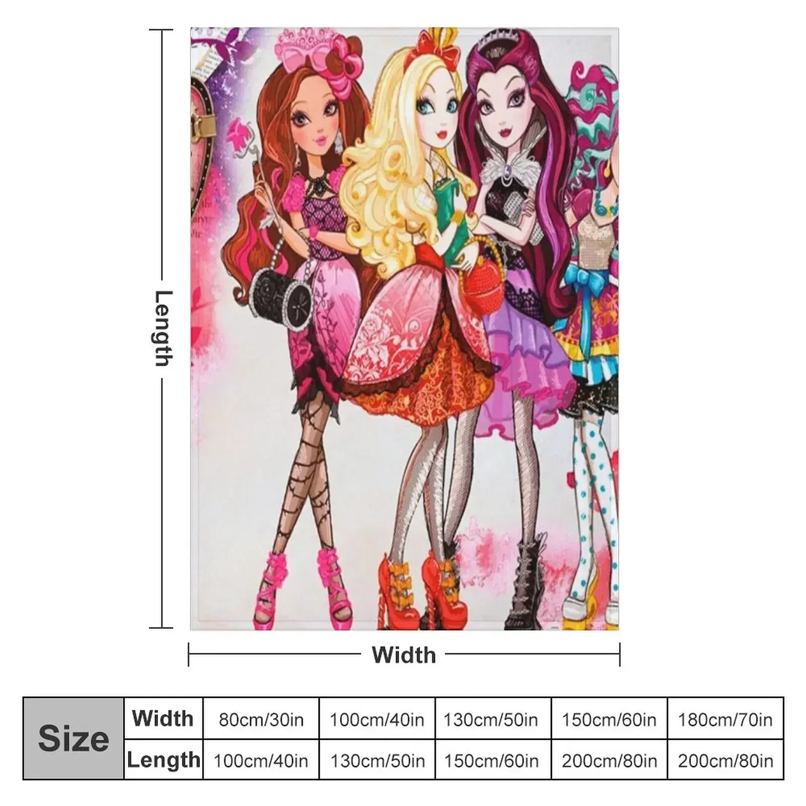 Ever After High Throw Blanket Thermal Decorative Sofa heavy to sleep Heavy Luxury St Luxury Thicken Blankets