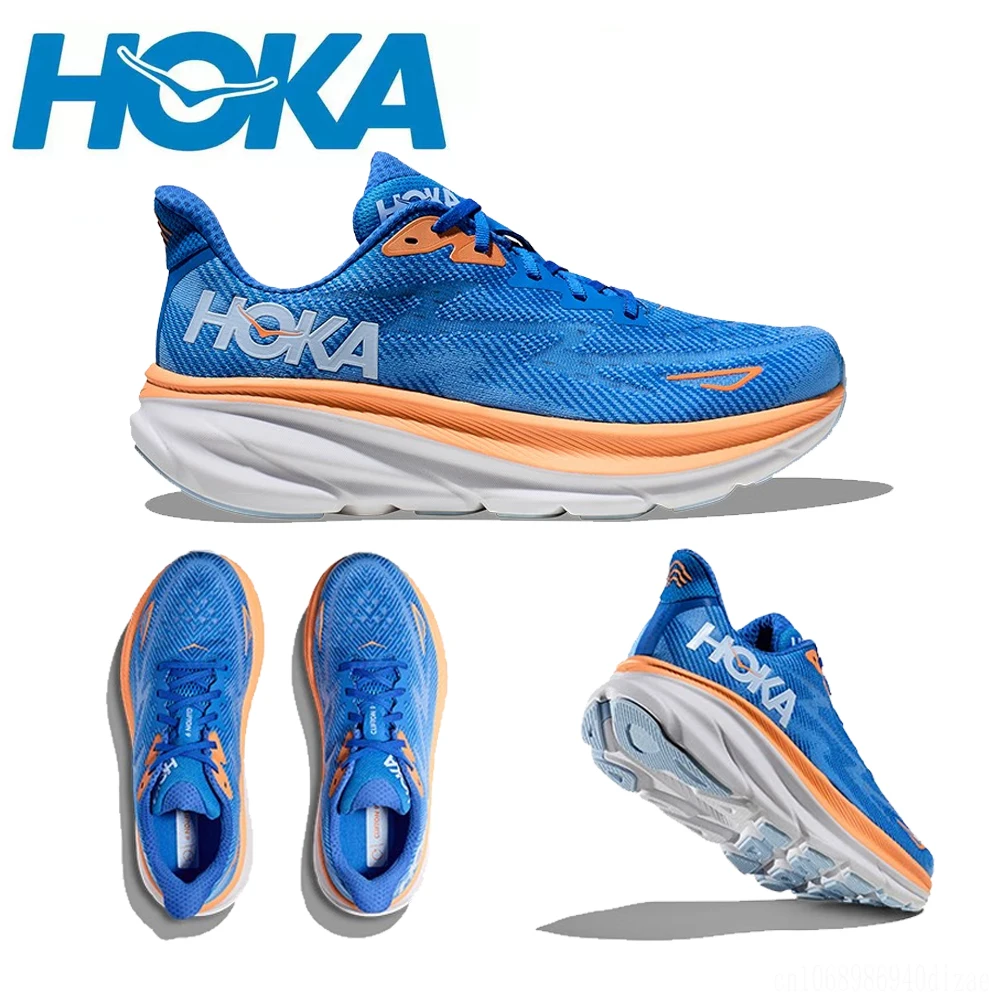 Sneakers Hoka Clifton 9 Running Shoes Mens and Women's Lightweight Cushioning Marathon Absorption Breathable Highway Trainer