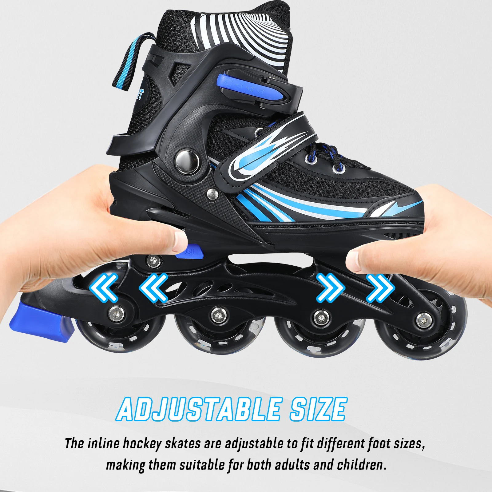 1 Pair Inline Skates Womens Inline Skates Men Inline Hockey Skates Inline Skates Adult With Storage Bag Size