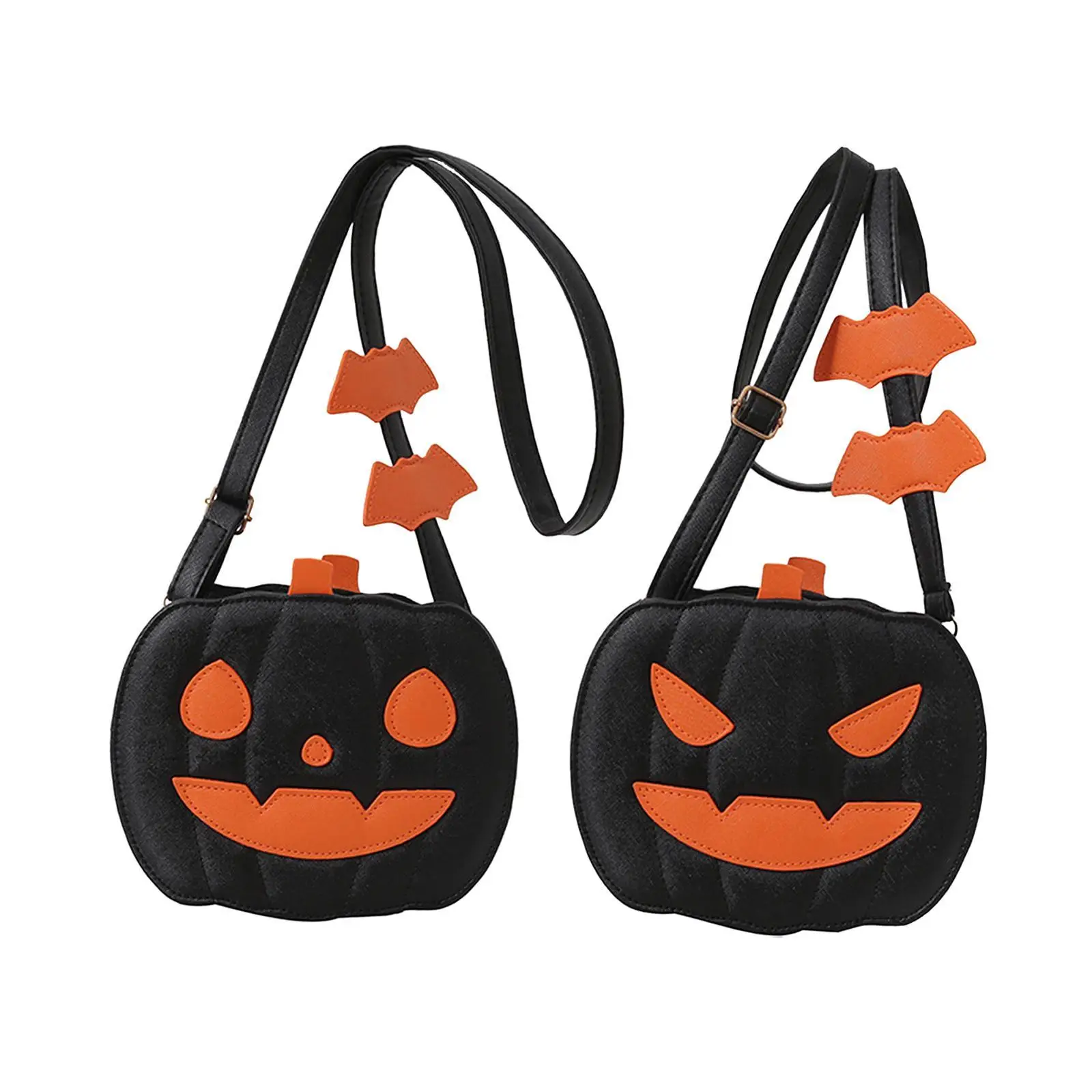 Pumpkin Crossbody Bag Women Trick or Treat Bag Creative Versatile Bag Pumpkin Purse Handbag for Commuting Street Travel Shopping