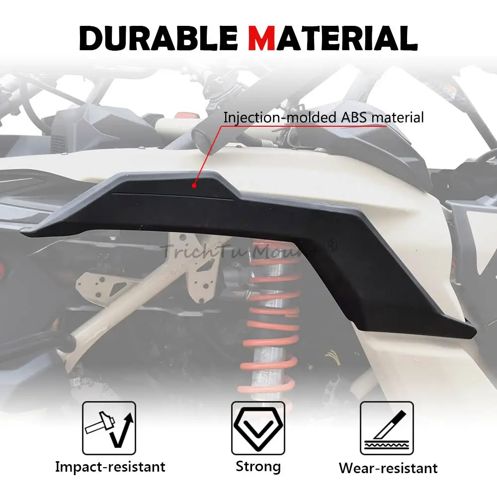 UTV/ SXS Rear Fender Deflector Mudguard Flaps Kit For Can-Am Maverick X3 Max Turbo R RR RS DS MR 1000R 2017-2024 Accessories