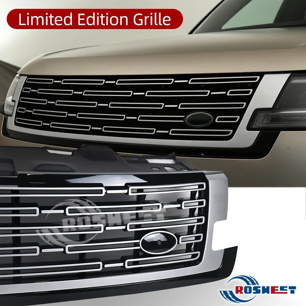 Front Grille For Land Rover Range Rover Vogue L460 2023 2024 2025 Front Bumper Centre Intake Hood Cover Grills Car Accessories