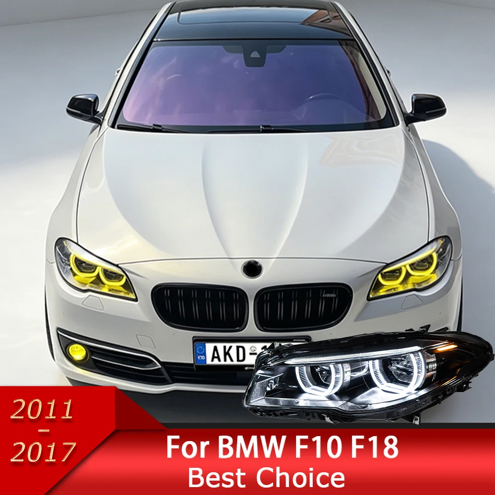 Car Lights for BMW F10 F18 2011-2017 5 Series 520i 530i LED Auto Headlight Assembly Upgrade High Configure Design Accessories