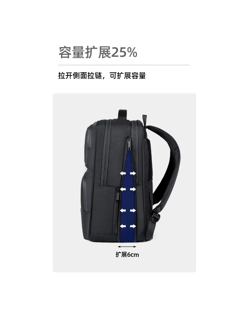 

Trolley Sleeve Business Backpack Expandable Laptop Bag For Daily Commute