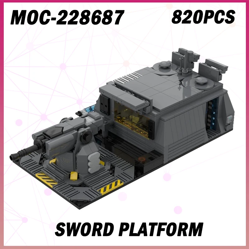 

820PCS MOC-228687 Creative Universe War SWOrD Platform Building Block Model Brick Set Creative Desktop Decoration BOYS DIY Gifts
