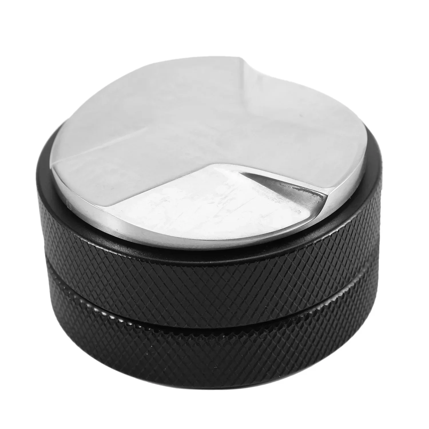 Distribuidor de café expresso 58mm, ferramenta niveladora, macaron, adulteração de café com três inclinações angulares-preto