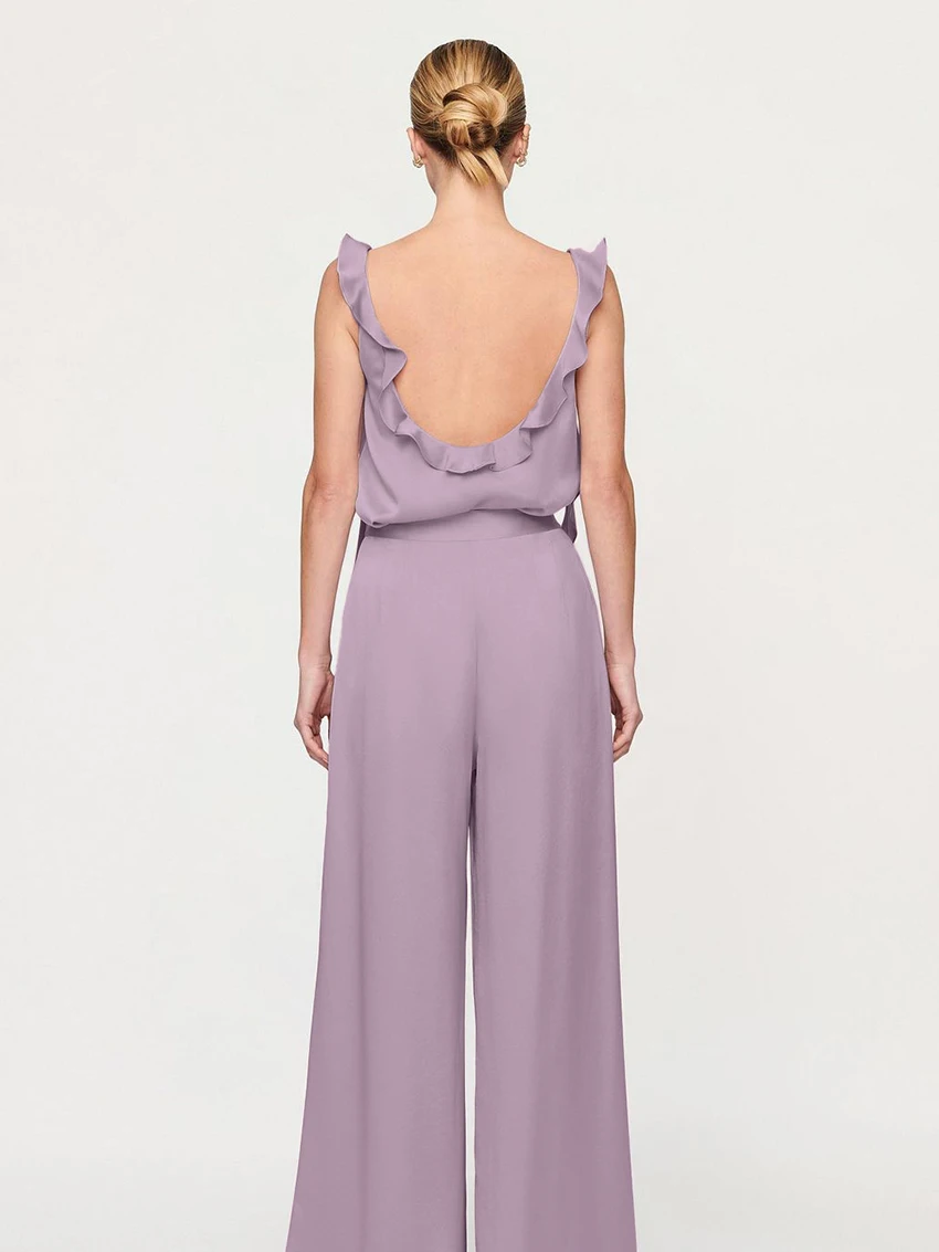 Marthaqiqi Fashion Women'S Nightgowns Suit Sexy V-Neck Pajamas Tank Top Sleepwear Sleeveless Nightwear Pants Ladies Nightie Set