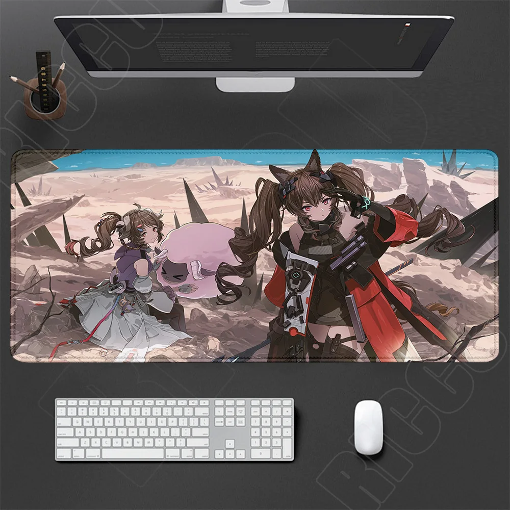 XXL HD-Druck Arknights Endfield Gilberta Game-Mauspad, rutschfeste Gummi-Gamer-Computermatten, Schreibtischunterlage, Laptop, Büro, großer Teppich – Detail 3