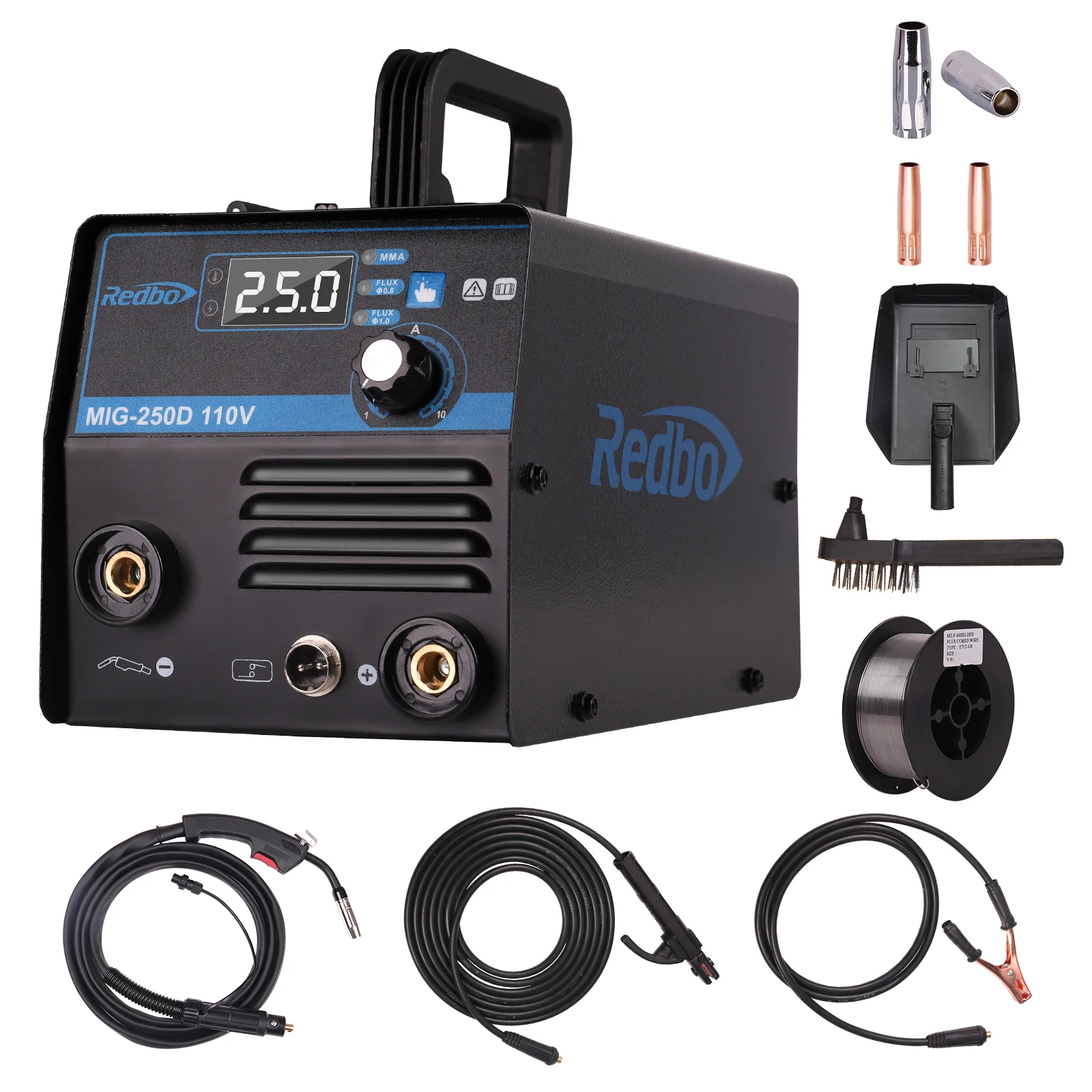 110V DC Inverter Gasless MIG 3 In 1 LIFT TIG Stick Welder Machines Flux And MMA NBC 250 IGBT MIG Inverter Welding Machine 2024