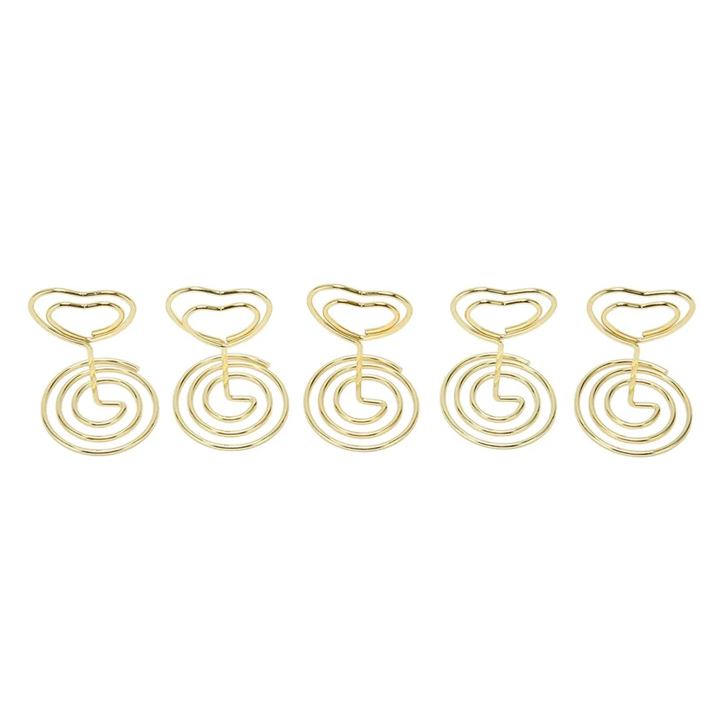 25PCS Heart Shaped Table Number Stands Stable Base Sturdy Metal Table Number Holders 20Pcs Set Wire Clip Design