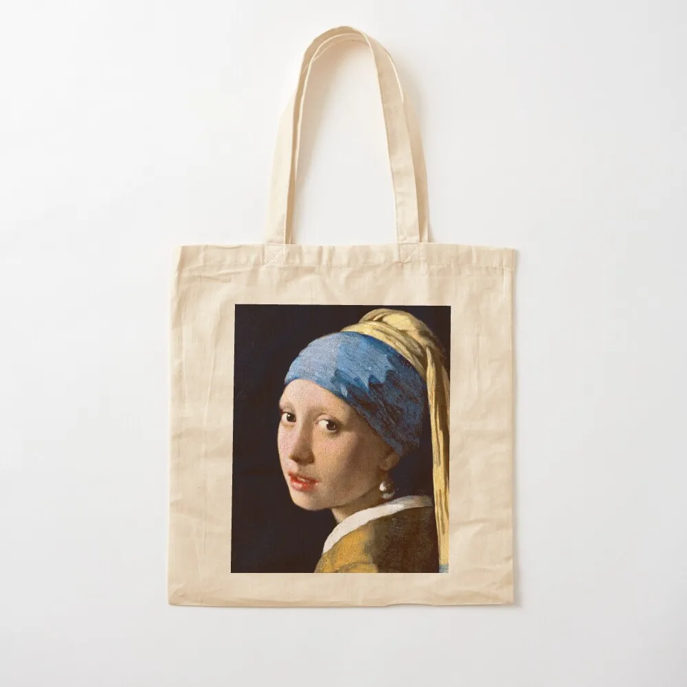 The girl with pearl earring Vermeer Tote Bag Handbags Canvas shoulder bag Women's bag