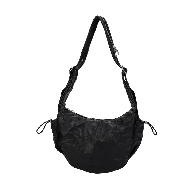 European / American Fashion Original New Pleated Hand Grip Pattern Large Capacity Daily Casual Versatile Shoulder Bags For Women