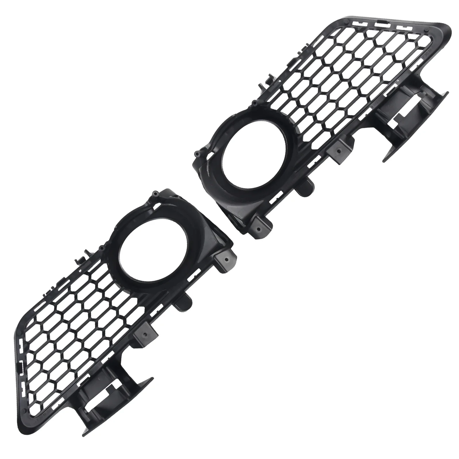 2pcs Front Bumper Fog Light Grills For BMW 3 Series F30/F31/F35 M-Package ONLY 2012-On #51118054155/8054155+51118054156