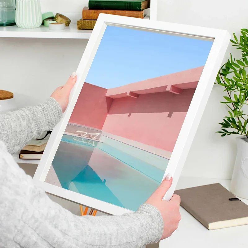 2023 بساطتها الشعبية الدوبامين معكرون اللون بناء المشارك قماش اللوحة والمطبوعات جدار صورة فنية لغرفة ديكور المنزل هدية