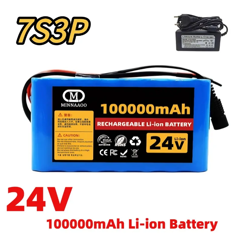 

7S3P 18650 29,4V 100000 Lithium-ion Battery, 24V 100Ah, Suitable for 2A Lithium-ion Battery+battery Board