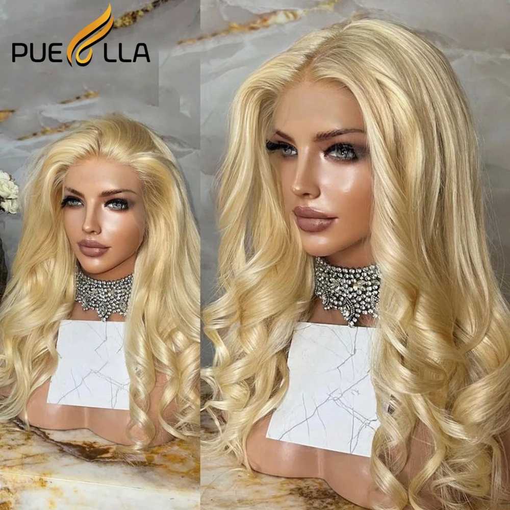 Body Wave Platinum Blonde Lace Wig 13x6 Human Hair 13x4 Lace Frontal Wig Transparent Lace Wigs Brazilian Hair Wigs For Women