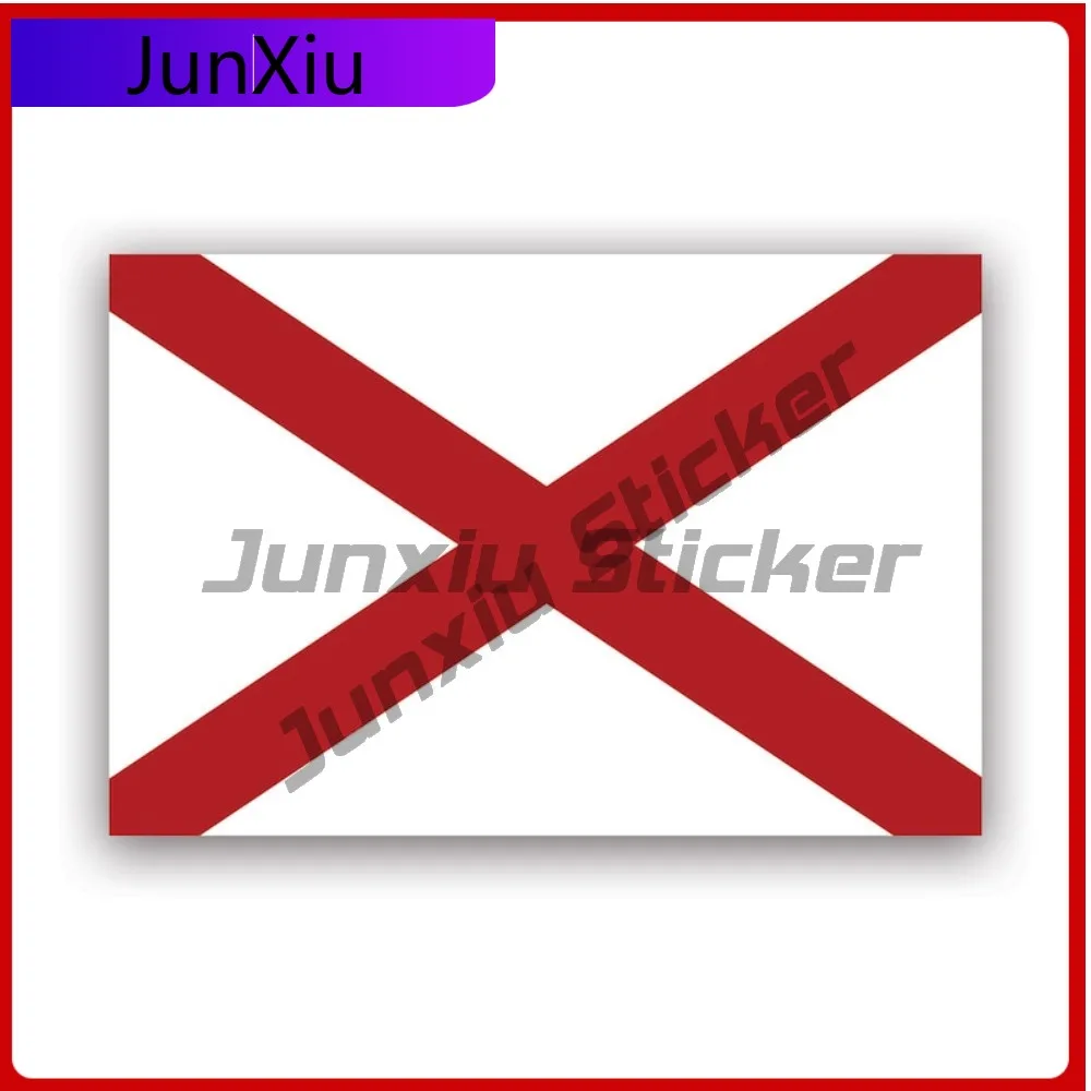 

Alabama Flag Sticker Waterproof Outdoor Decals Cute Laptop Waterproof Vinyl Decal For Car Bumpers Decor Sticker Creative Fun Fun