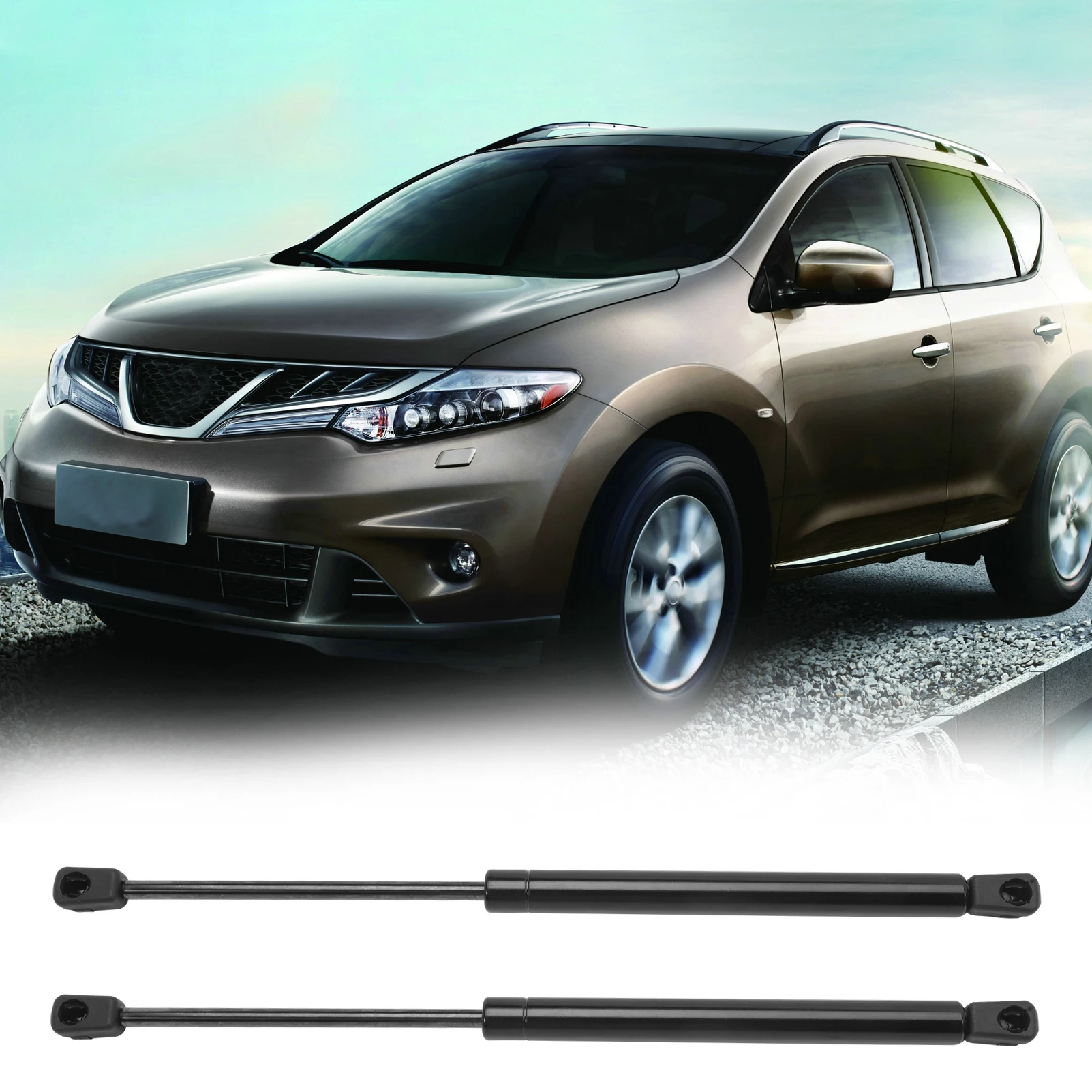 2 PCS Left&Right Side Rear Tailgate Lift Support Struts 90450-4A00D For Nissan Pixo 2009-2013 Suzuki Alto 2009-2014 81850M68K00