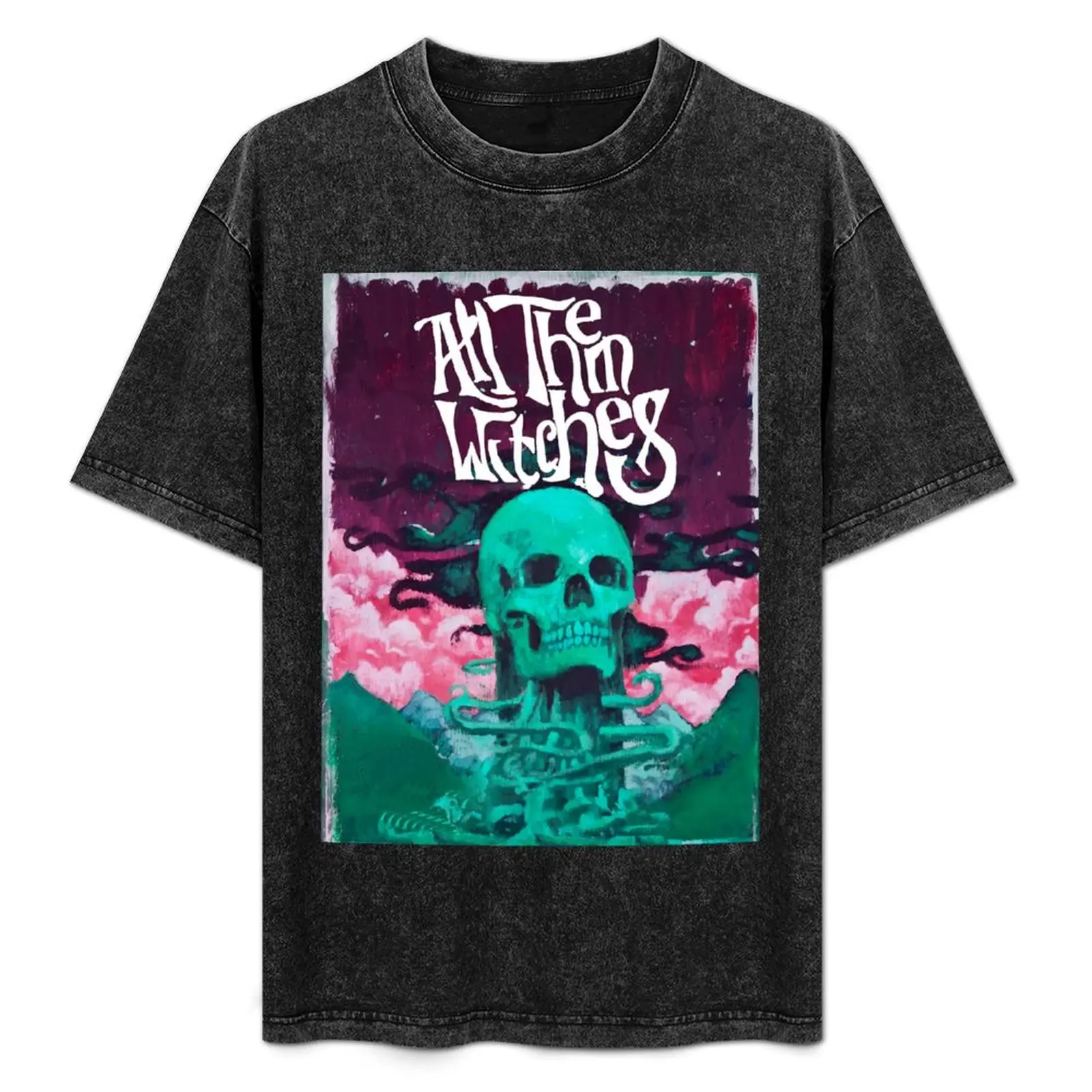 

All them witches skullpurple ATW design T-Shirt Casual All Match Short Sleeve T-Shirt