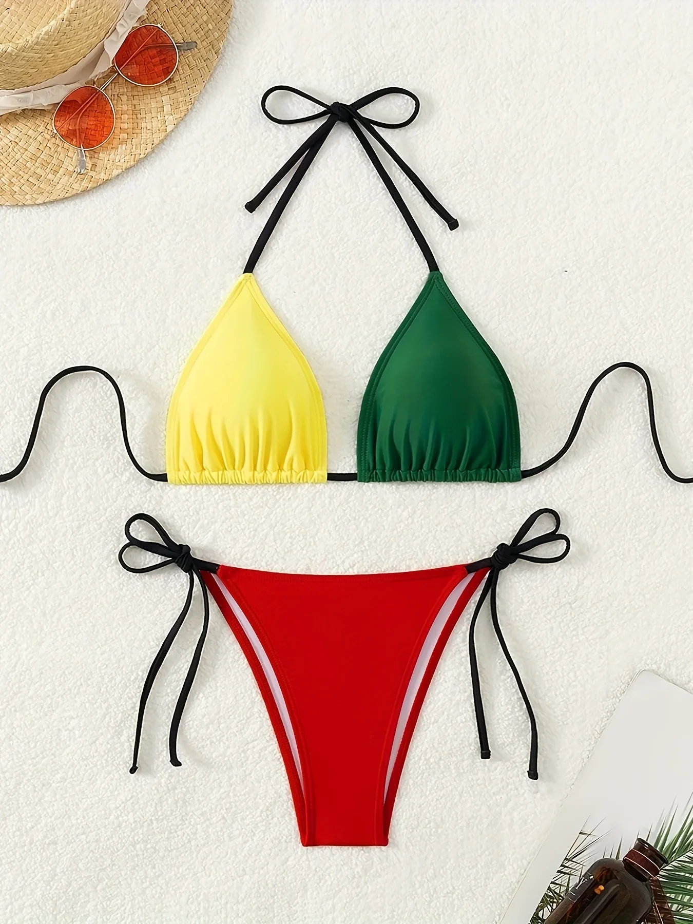 New Fashion 3D Boho Flower Swimsuit Women Sexy Two Pieces Low Waist Halter Bathing Suits Beach Bikini Surprise Gift Sex Bikini