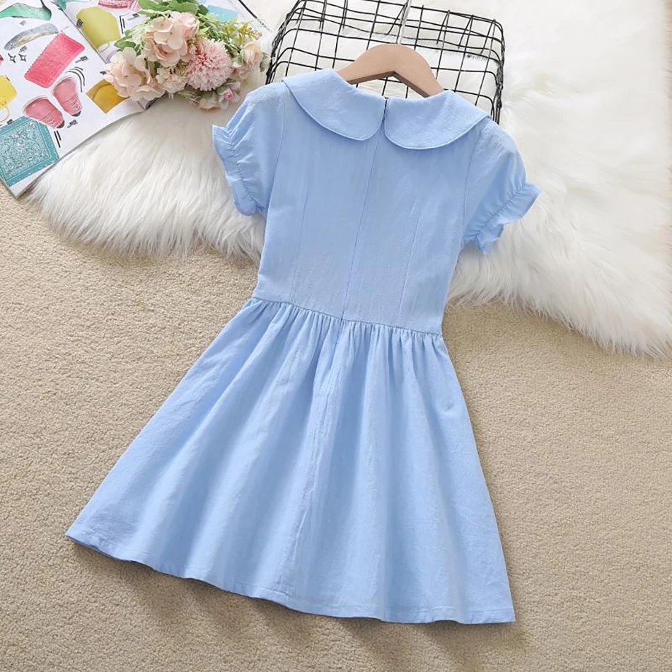 New Season Little Girls Cotton Summer Casual Dresses Stylish with Comfortable Suitable for Versatile Summer Occasions and Events