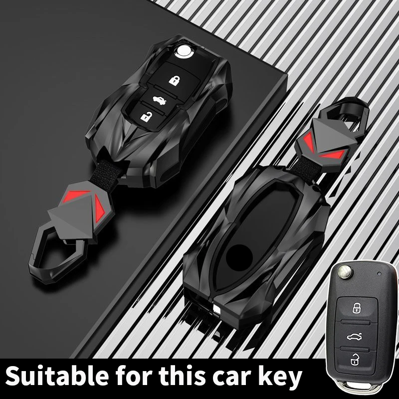 

Чехол для ключей из цинкового сплава для VW Golf 4 5 6 7, Bora, Jetta, POLO MK4, MK6, Bora, Passat B5, B6, Superb, Tiguan, Beetle