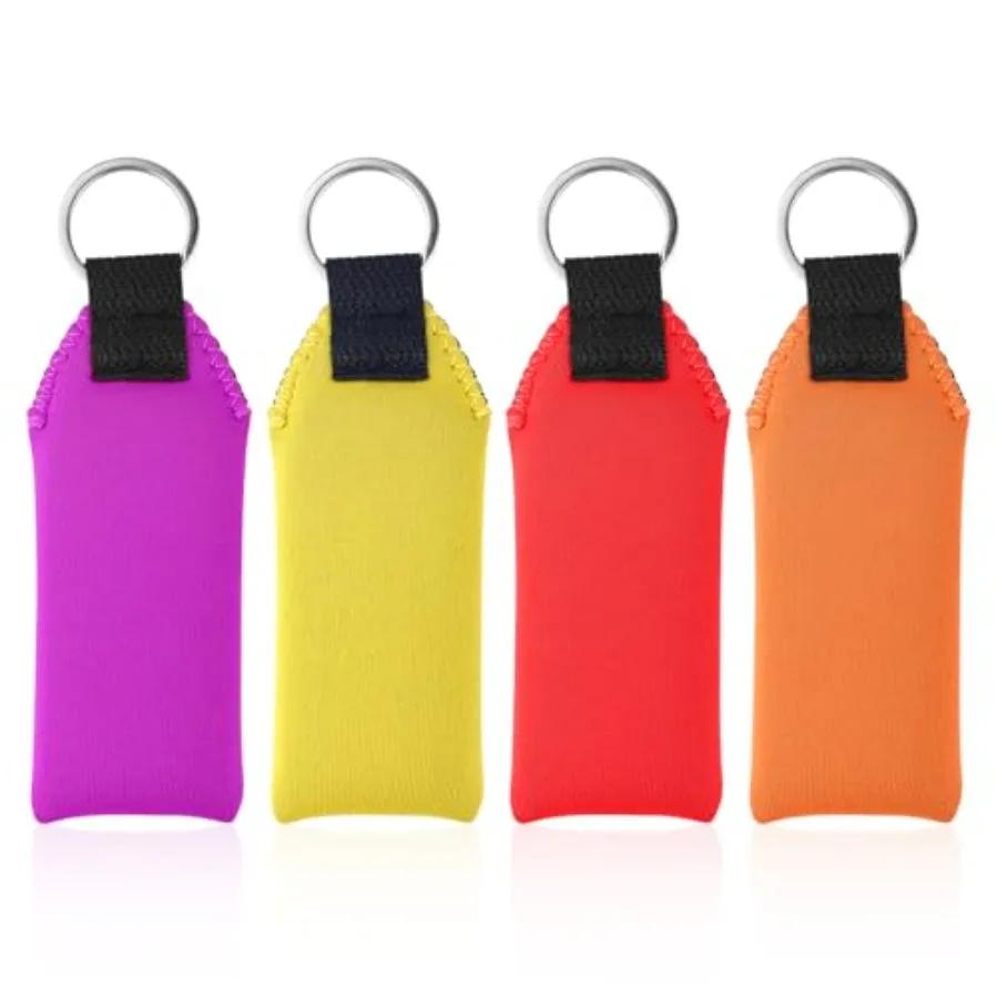 

4pcs Floating Foam Keychain 4 Colors Lightweight Neoprene Waterproof Floatable Keychain Boat Key Chains Floating for Surfboard