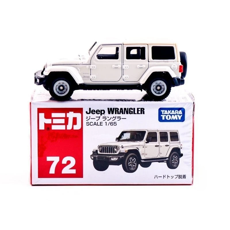 TAKARA TOMY Tomica 1/65 Scale Alloy No. 72 Jeep Wrangler Off - Road Car Model Exquisite Ornament Children's Toy Gift