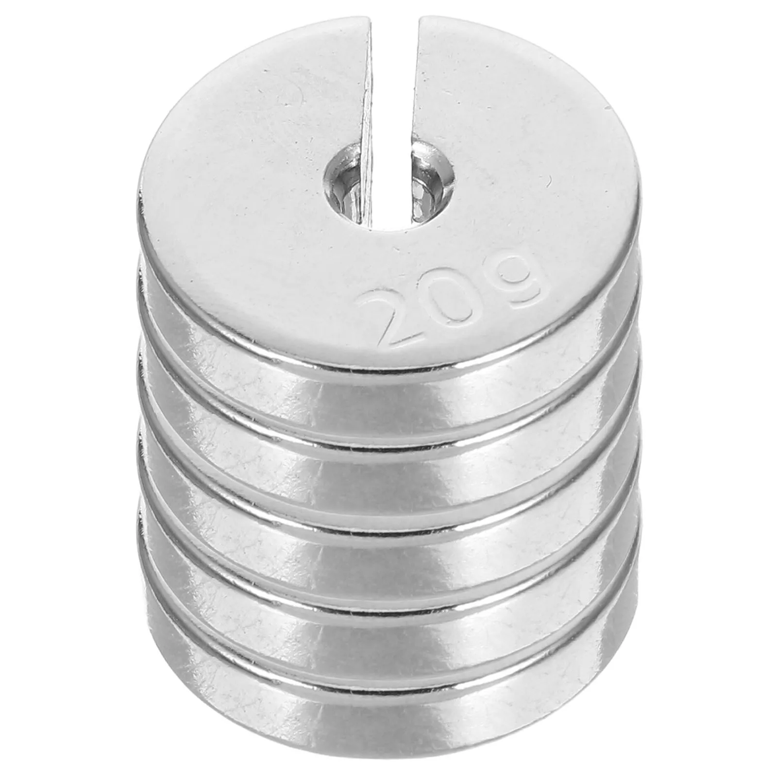 

5Pcs Slotted Mass Metal Physics Experiment Tool 20g Durable Laboratory Weights Precise Calibration Science Supplies