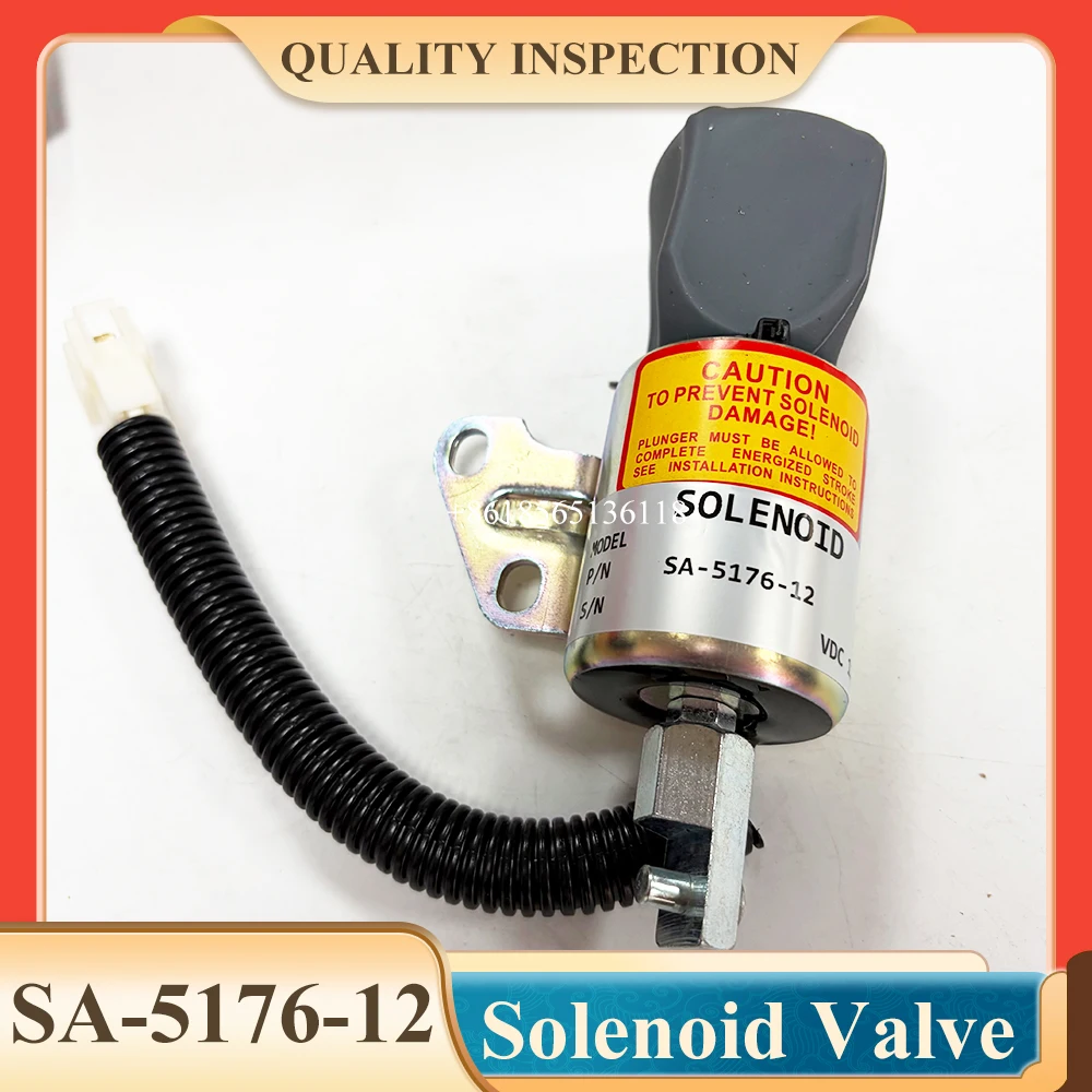 

Электромагнитный клапан остановки подачи топлива 1756ES-12SUC5B1S5 12V SA-5176-12 для дизельных двигателей D722 D902 Z482