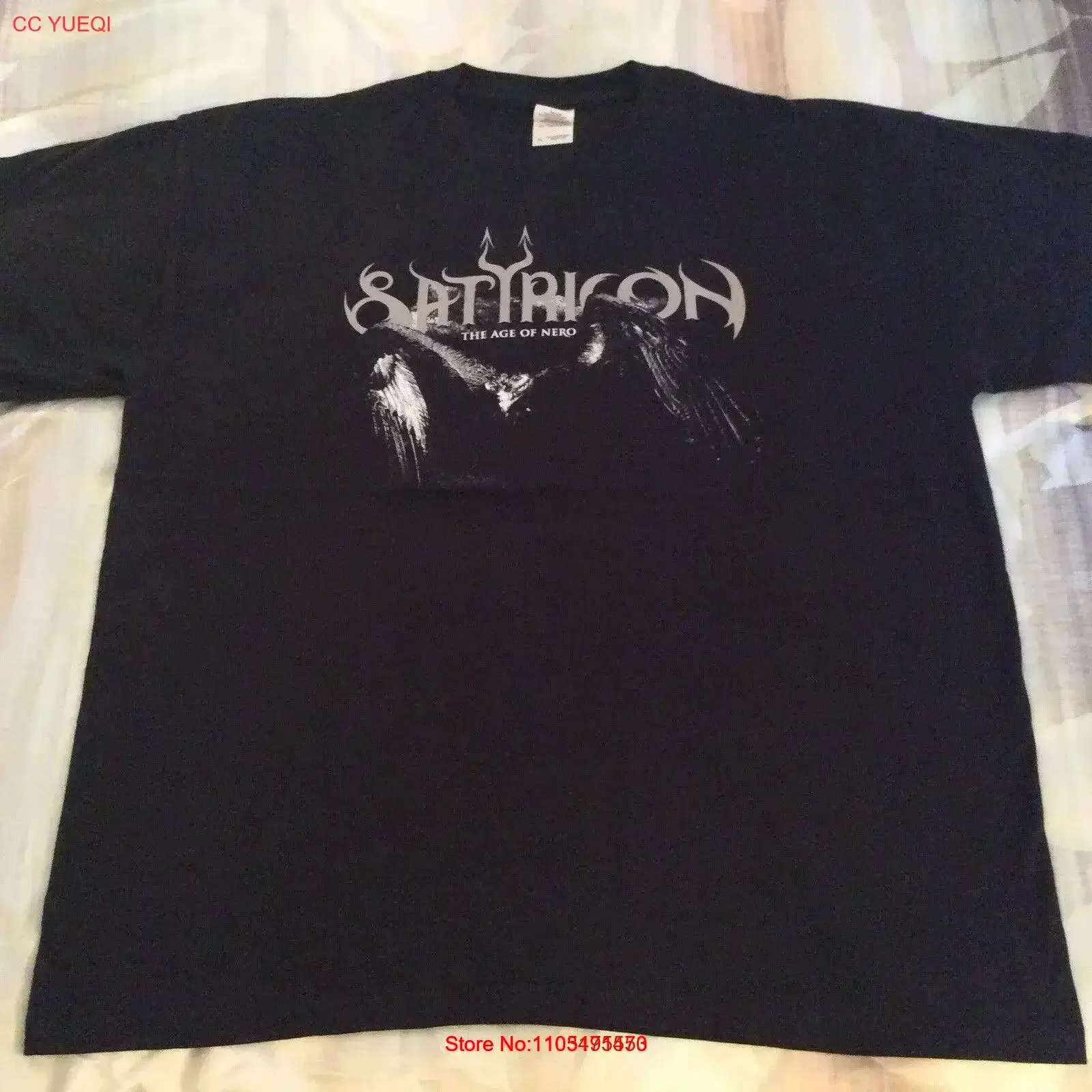 SATYRICON l'âge t-shirt XL taux d'inquisition Urgehal Urfaust Empyrium vintage lavé graphique streetwear homme