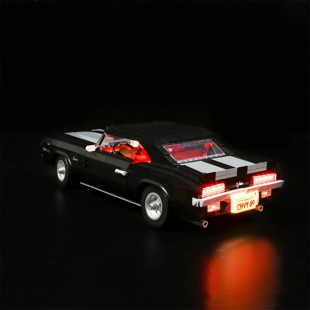 Lighting Set For Technic Car 10304 Chevrolet Camaro Z/28 1969 Sports Racing Car Model Not Include Building Block(Only Led Light)