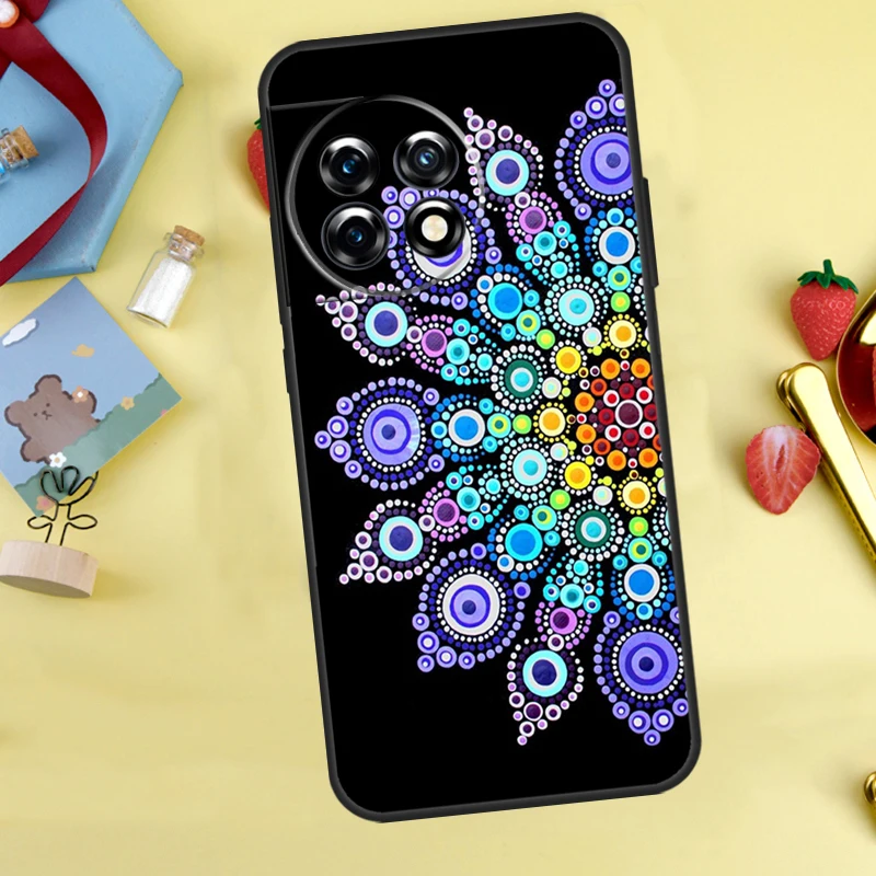 حافظة أنيقة بتصميم زهور ماندالا لهاتف OnePlus 15 13 12 11 10 9 13T 13R 12R 10R 10T 8T Nord 5 CE 4 3 2 Lite N20 N30 #6