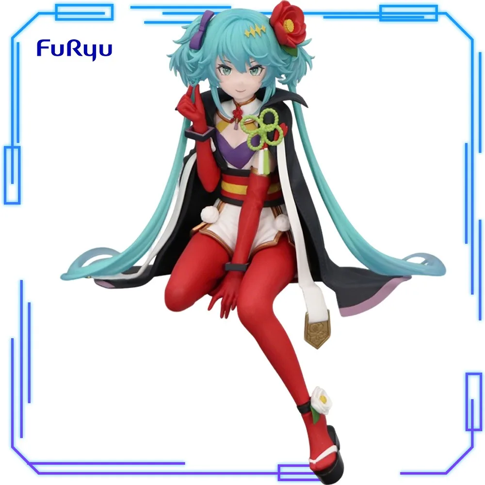 在庫あり-furyu-オリジナル本物のピアプロキャラクター初音ミク花の妖精カメリア-15-センチメートルモデルおもちゃヌードルストッパーフィギュアギフト