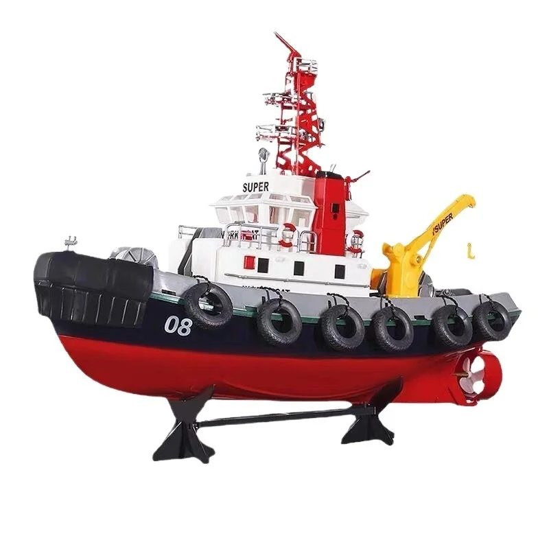 Henglong 3810 Remote-Controlled Speedboat – High-Speed Wireless Electric Fireboat Model for Kids, Water-Based Toy Ship for Boys