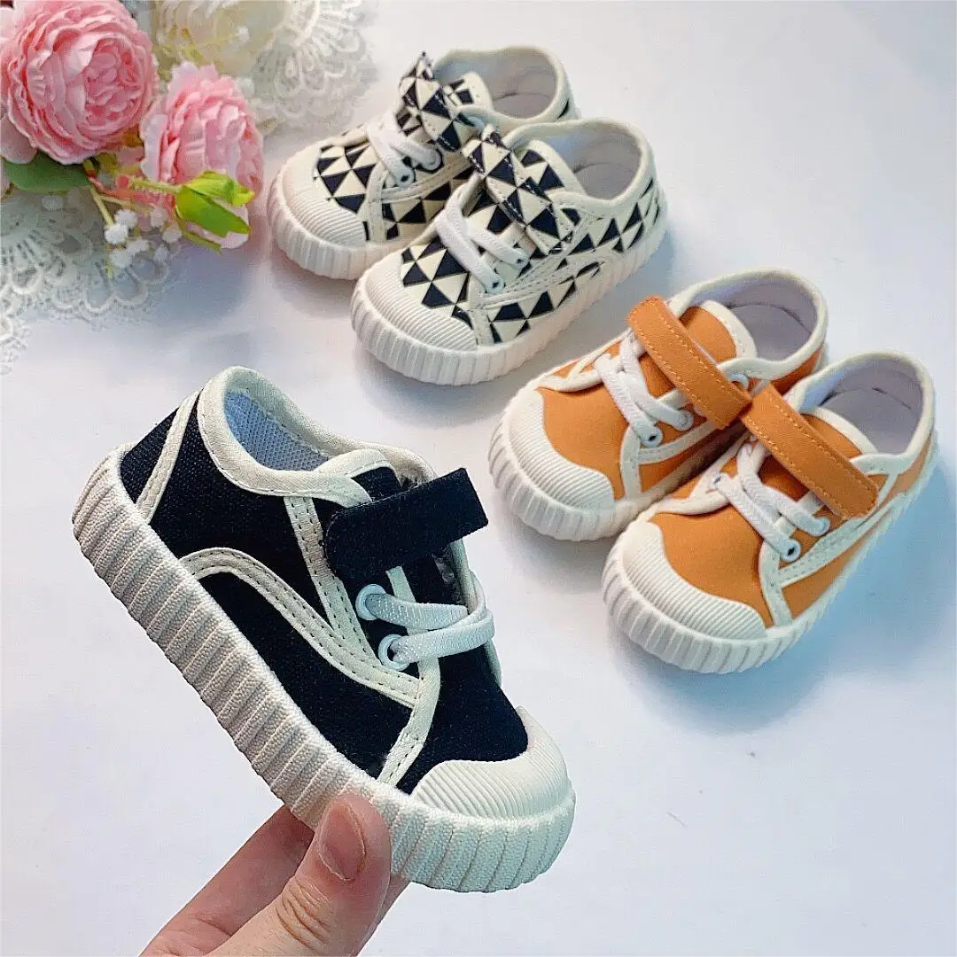 New Children Canvas Shoes Spring Fashion Soft Comfortable Boys Sneakers Girls Casual Shoes Kindergarten Shoes Baby Sneakers