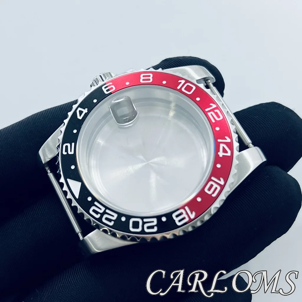 TOP 40mm ETA2824 PT5000 NH34 NH35 NH36 NH70 NH72 4R35 4R36 Movement GMT Aluminium Bezel Sapphire Glass Watch Case